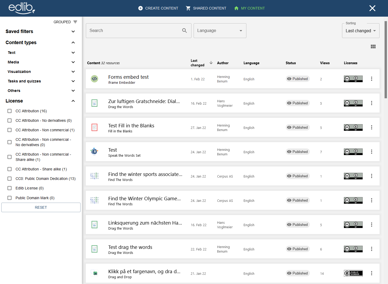 Edlib Content Explorer